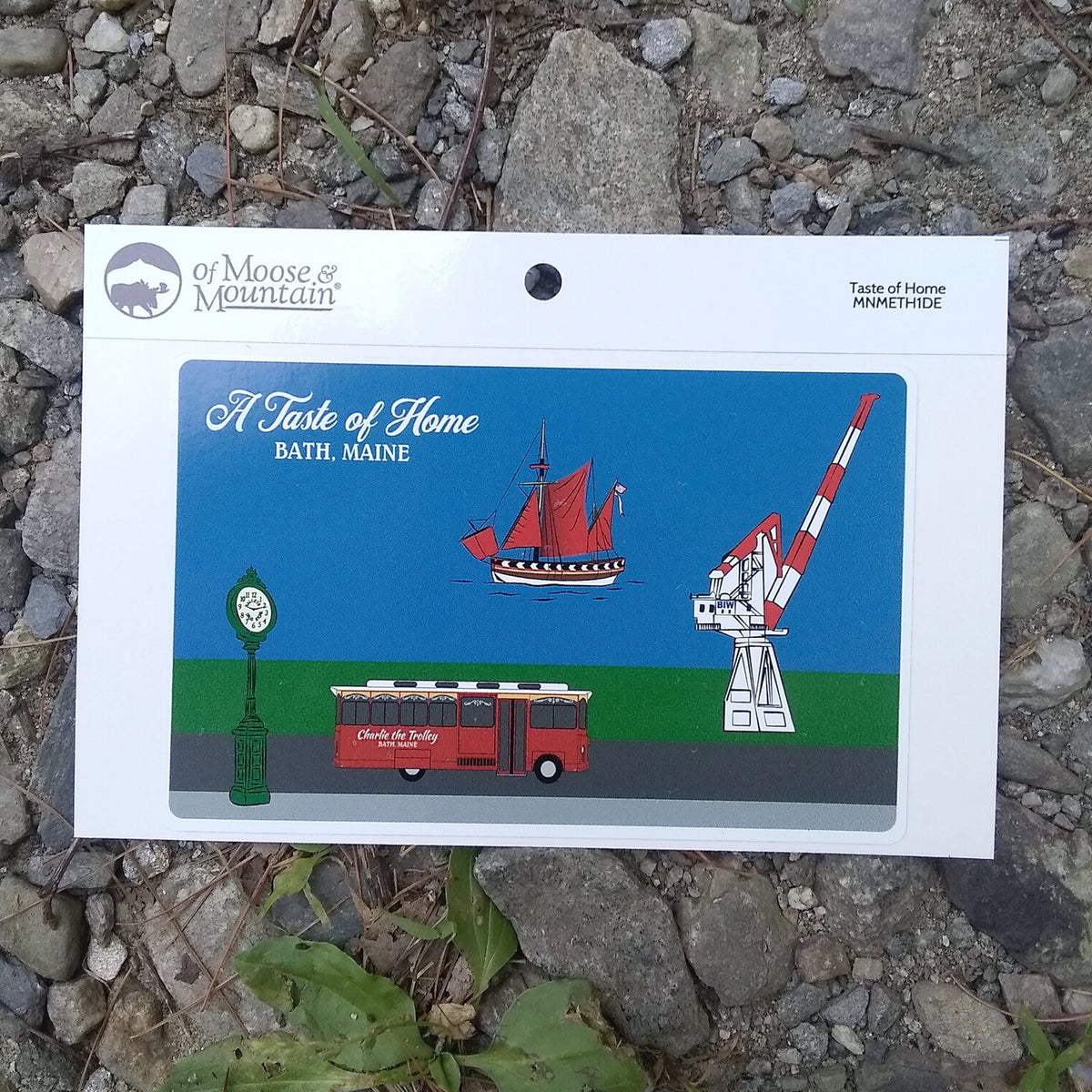 A Taste of Home Sticker - Bath, Maine