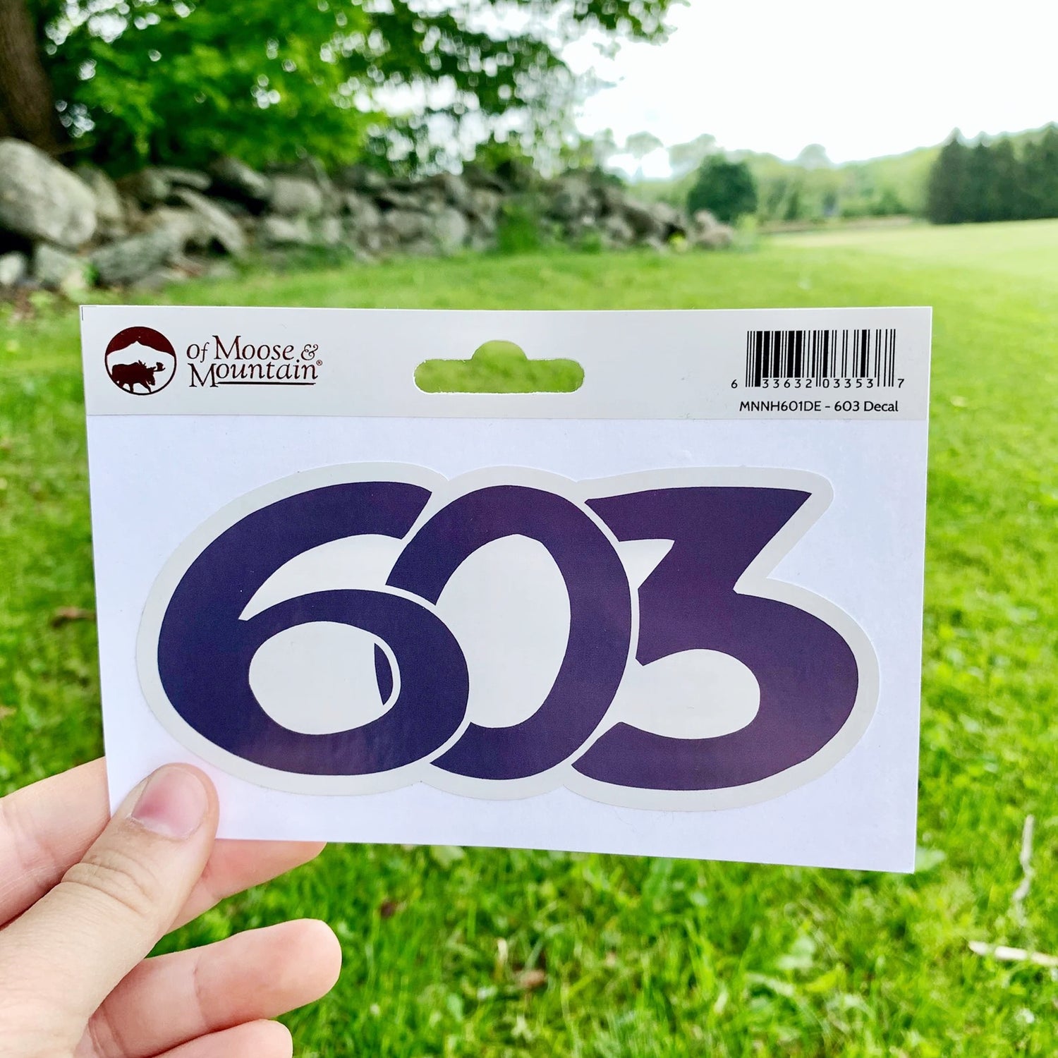 603 New Hampshire Area Code Sticker
