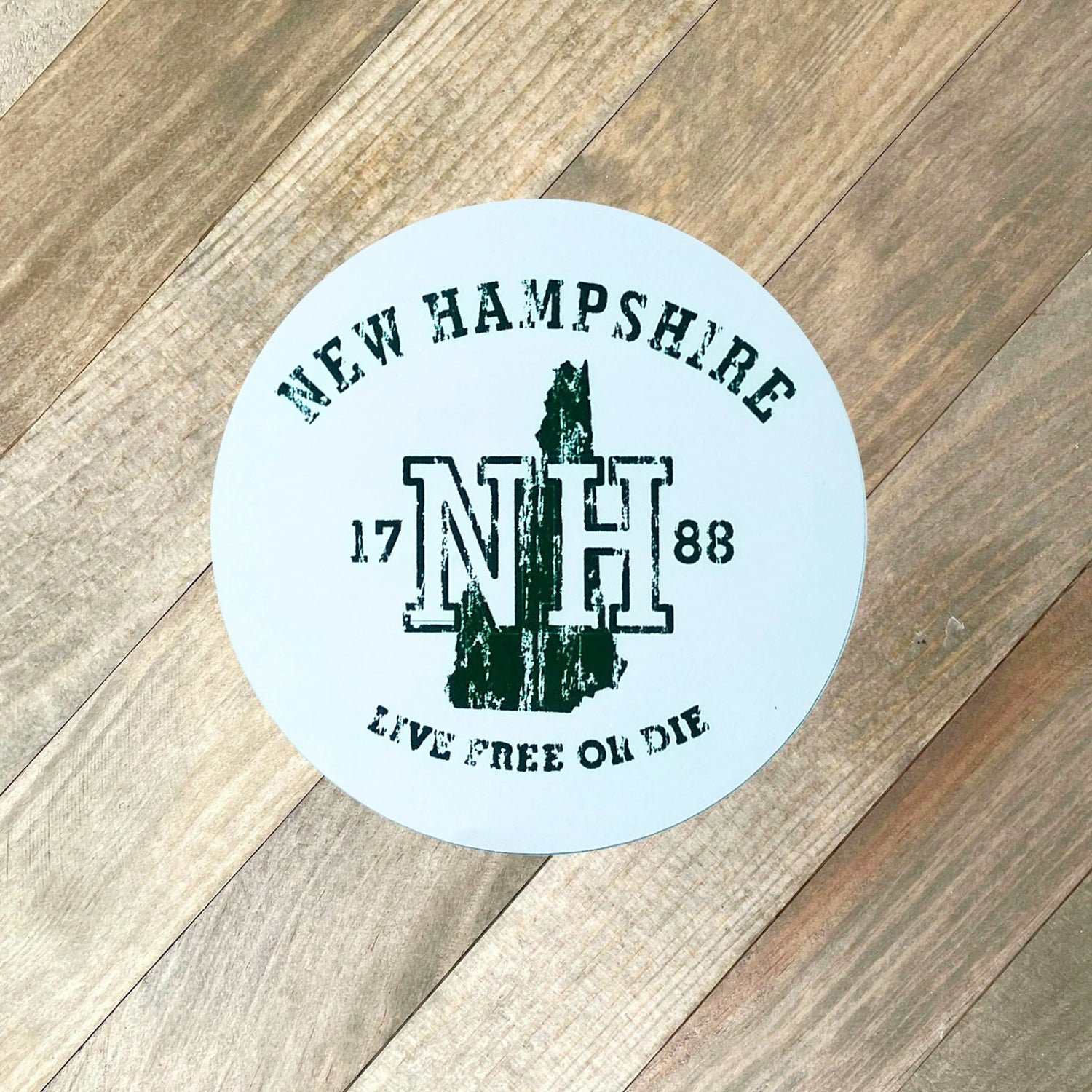 New Hampshire NH 1788 Vintage-Style-Sticker