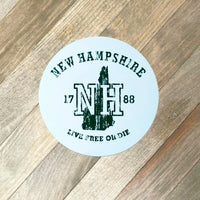 New Hampshire NH 1788 Vintage-Style-Sticker