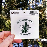 New Hampshire NH 1788 Vintage-Style-Sticker