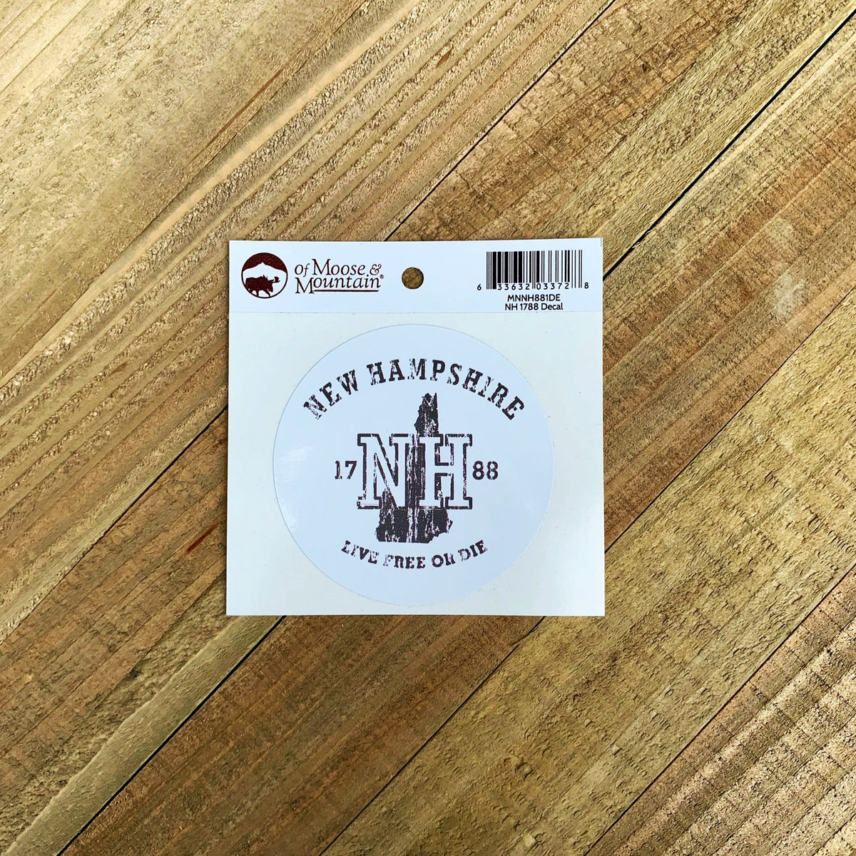 New Hampshire NH 1788 Vintage-Style-Sticker