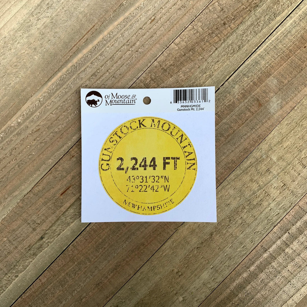 Gunstock Mountain 2,244′ Sticker
