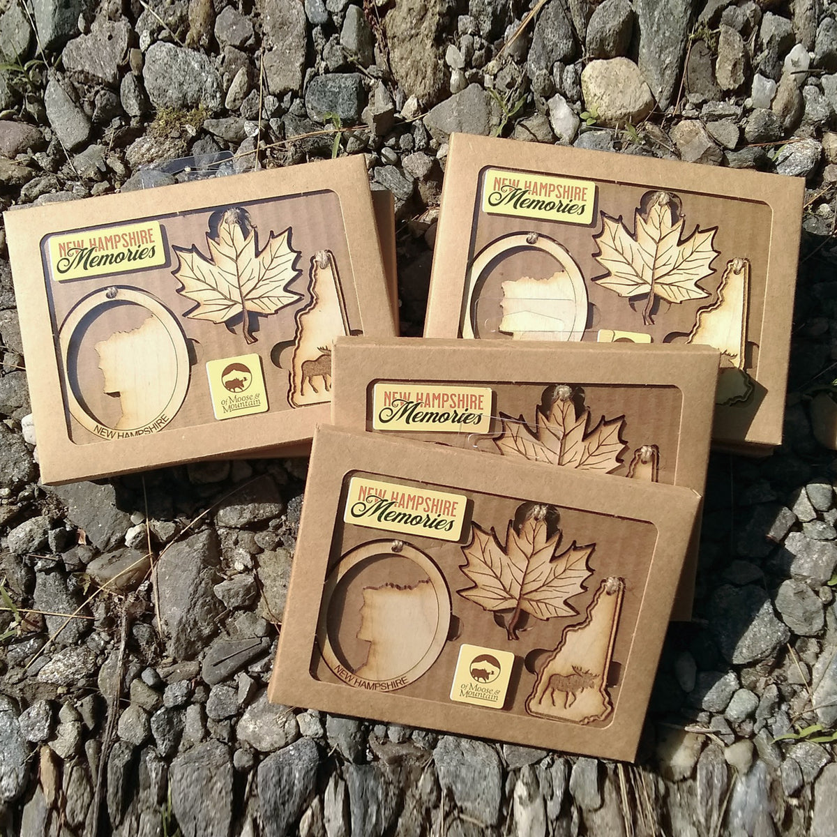 New Hampshire Memories Ornament Gift Pack (Set of 3)