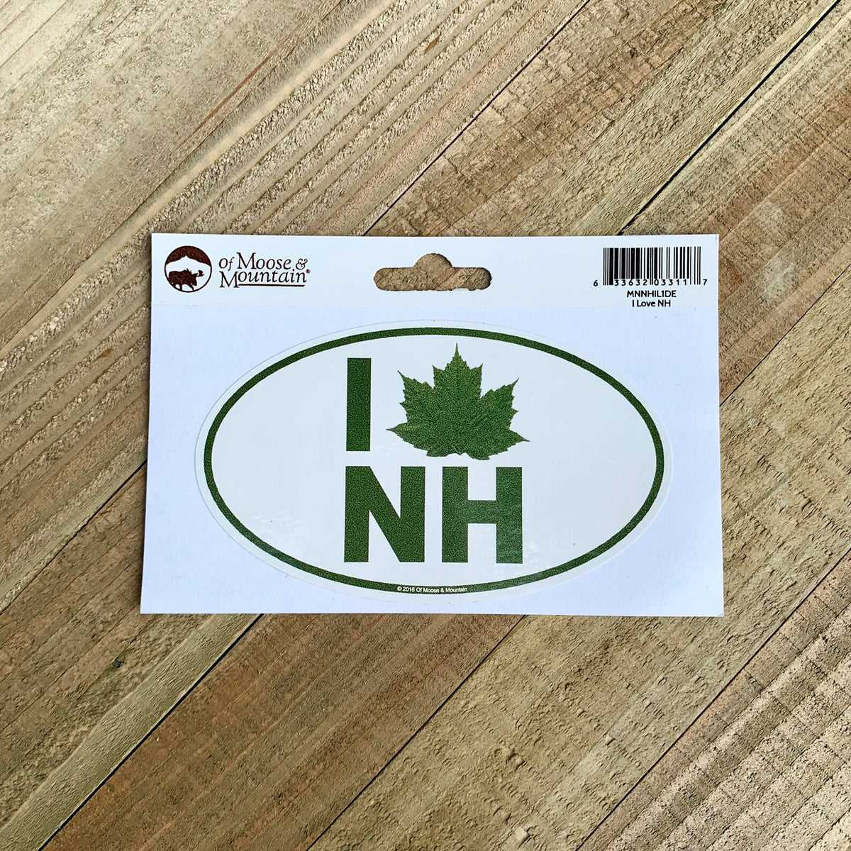 I Love NH Maple Leaf Edition Sticker