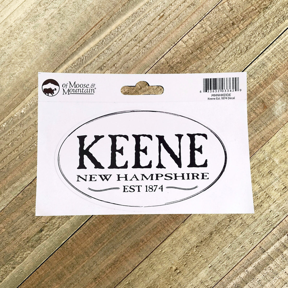 Keene New Hampshire Est. 1874 Sticker