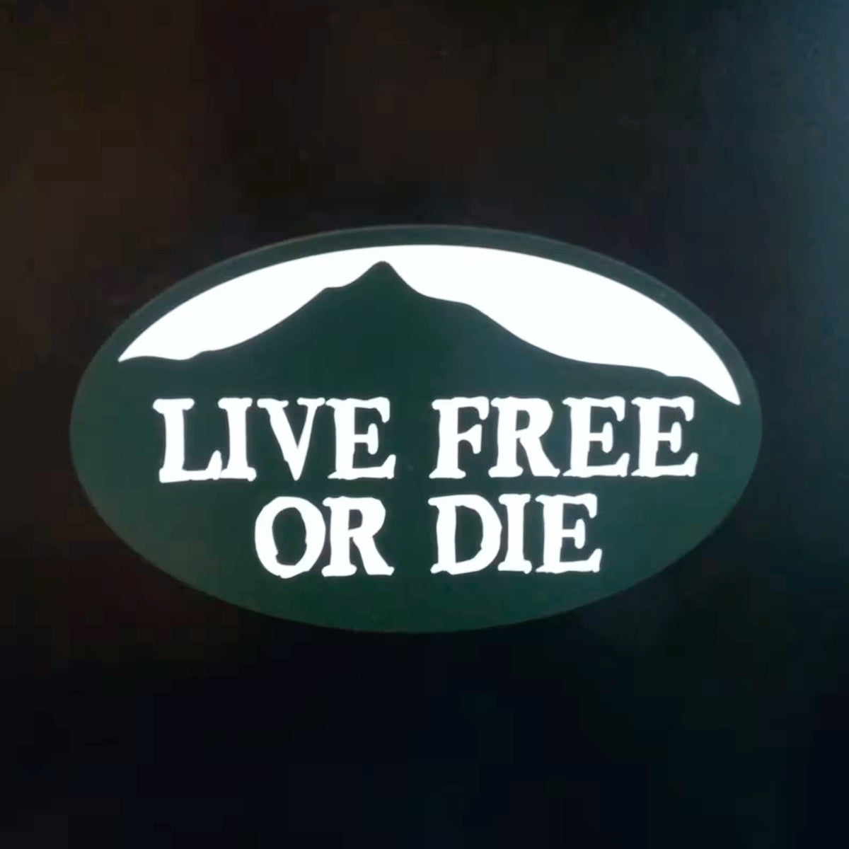 Live Free Or Die Mountain Sticker
