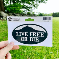 Live Free Or Die Mountain Sticker