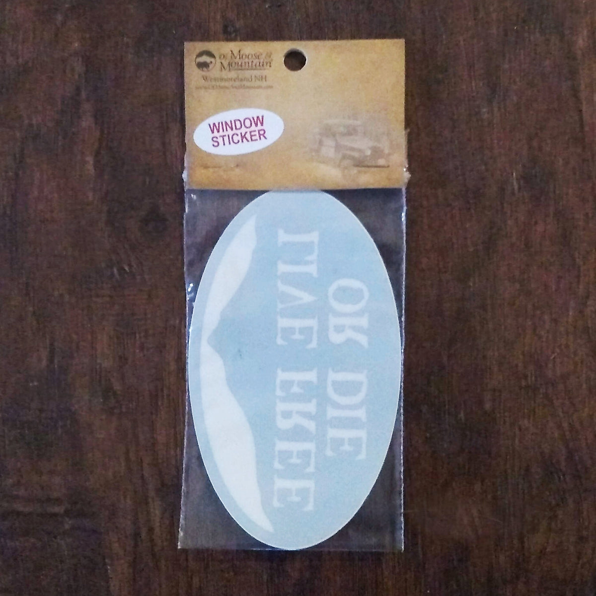 Live Free Or Die Mountain Sticker