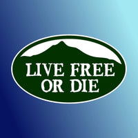 Live Free Or Die Mountain Sticker