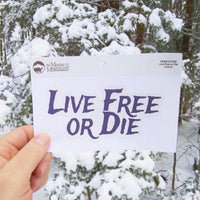 Live Free or Die Cutout Sticker