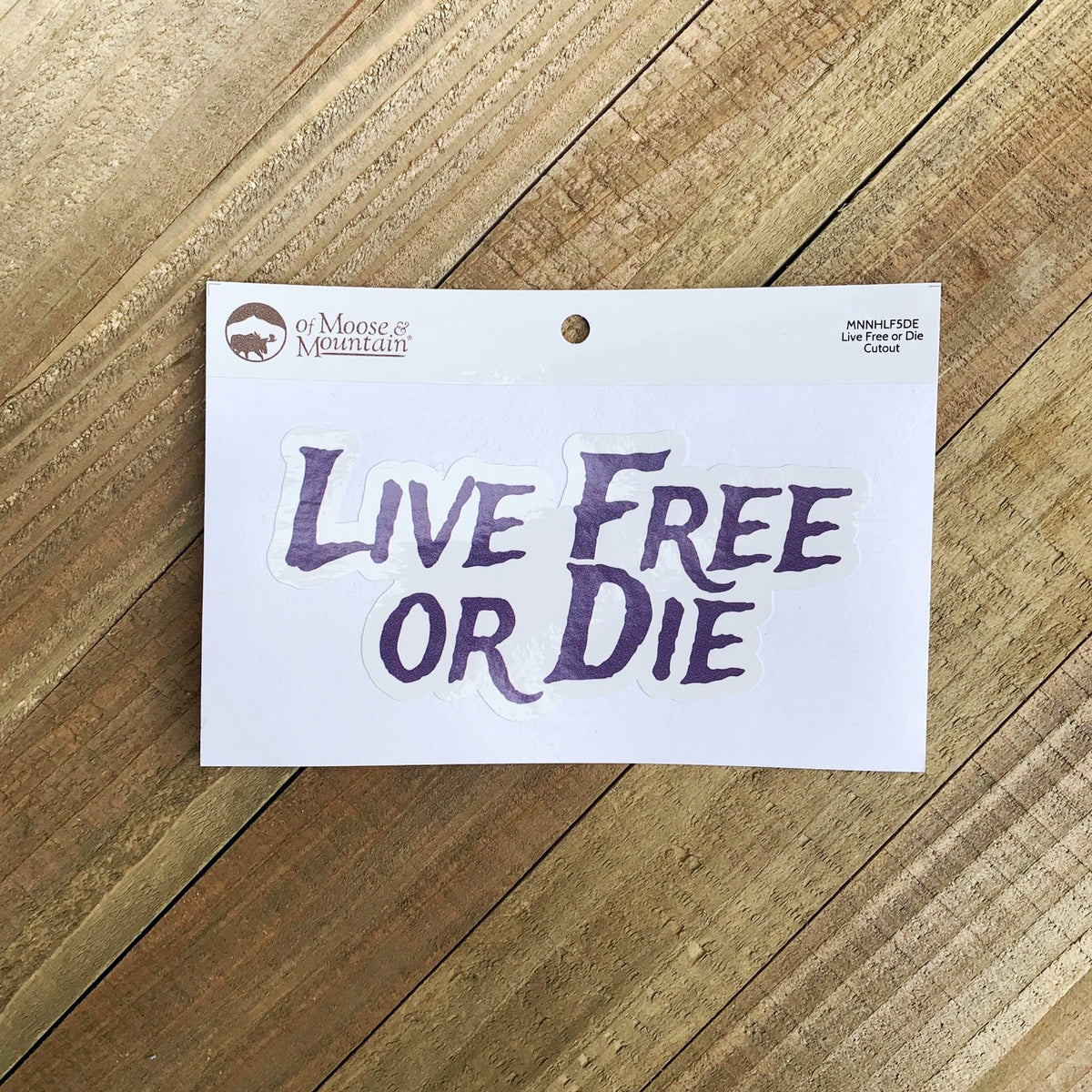 Live Free or Die Cutout Sticker