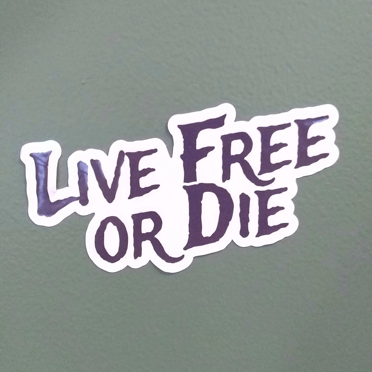 Live Free or Die Cutout Sticker