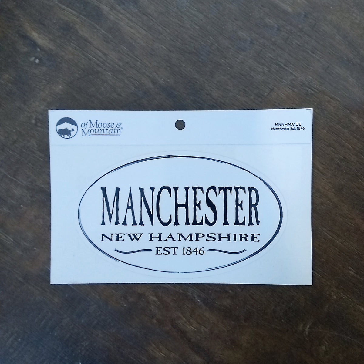 Manchester New Hampshire Est. 1846 Sticker