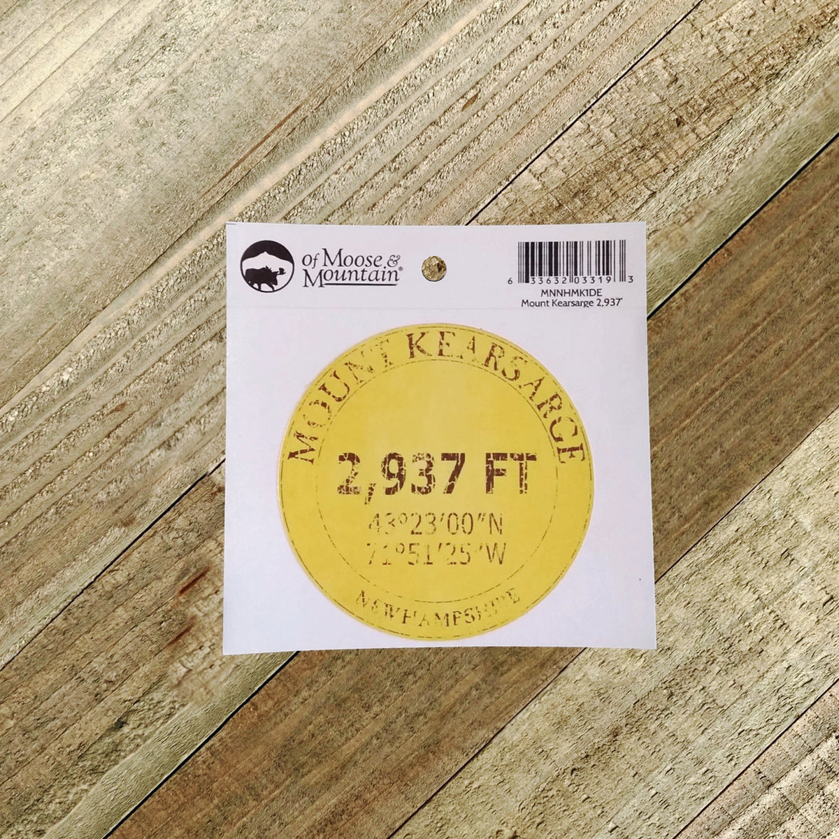 Mount Kearsarge 2,937′ Sticker