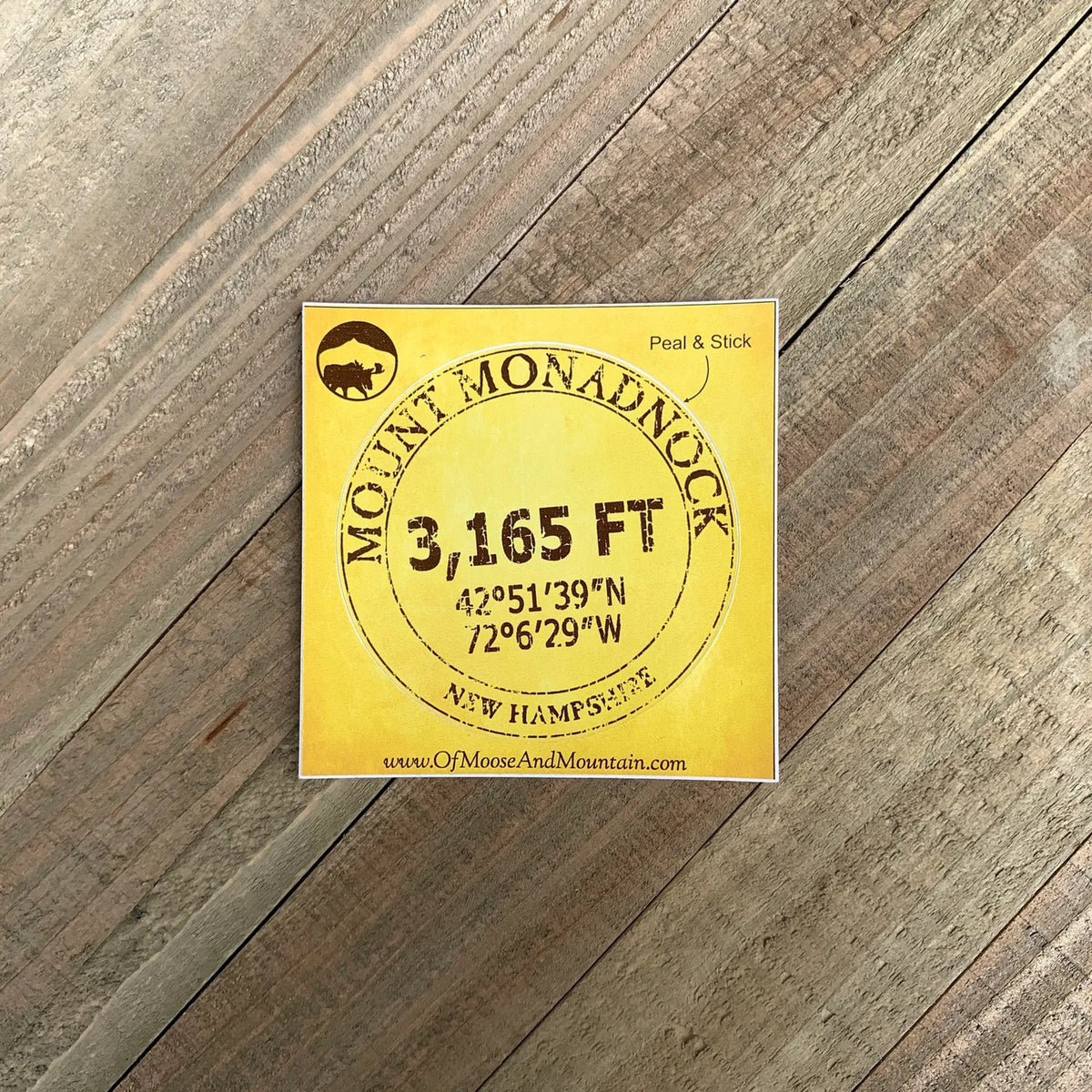 Mount Monadnock 3,165′ Sticker