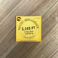 Mount Monadnock 3,165′ Sticker