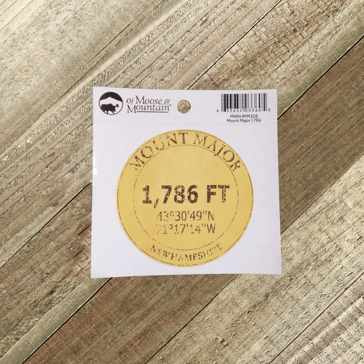 Mount Major 1,786′ Sticker