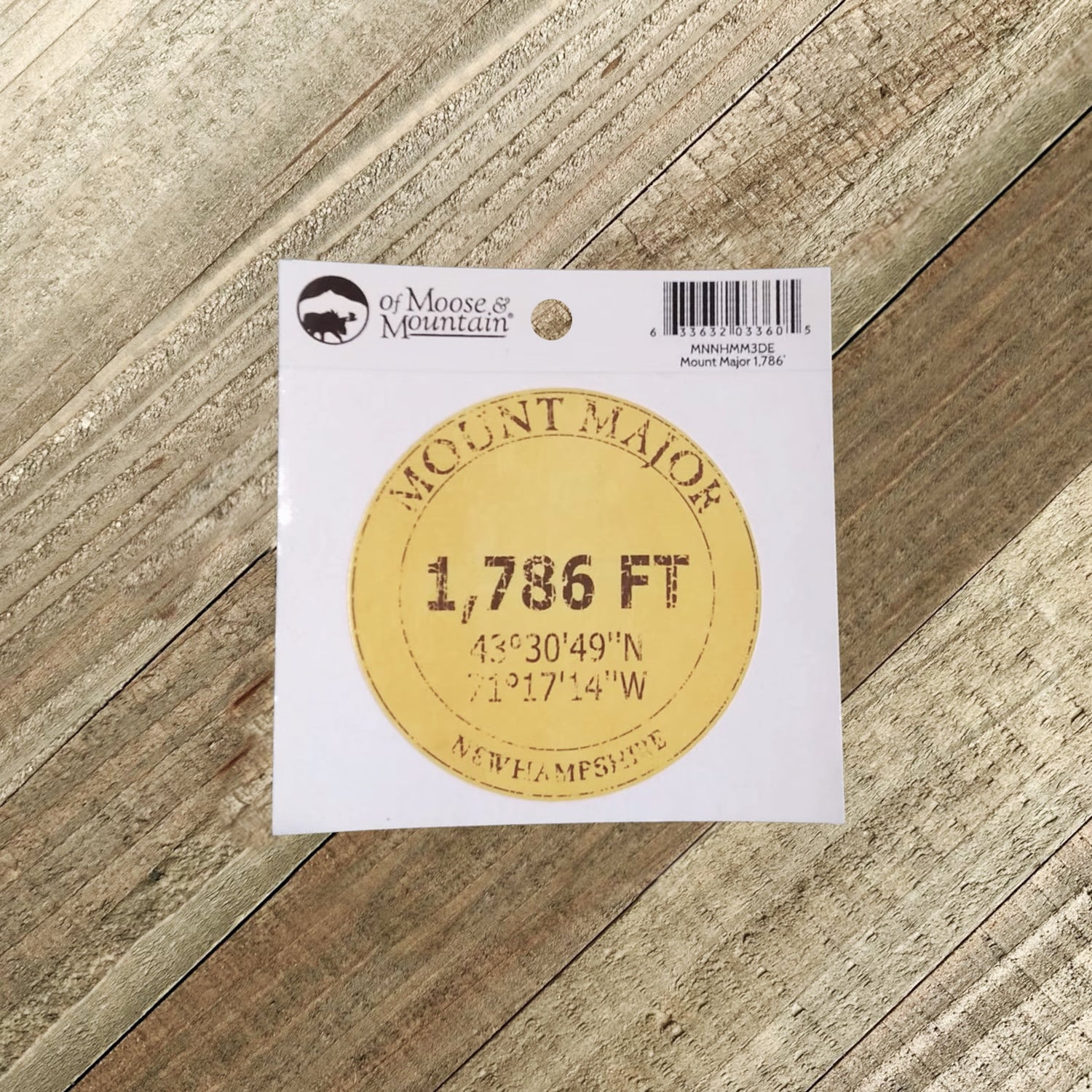 Mount Major 1,786′ Sticker