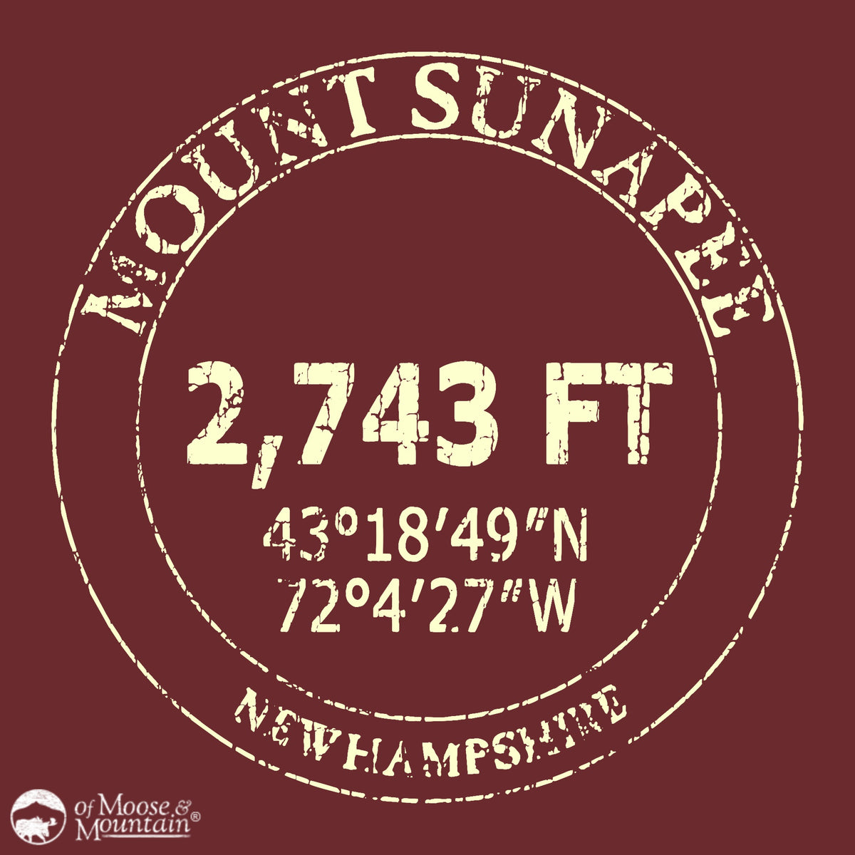 Mount Sunapee 2,743' T-Shirt