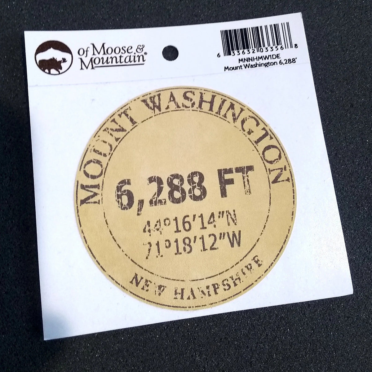 Mount Washington 6,288′ Sticker