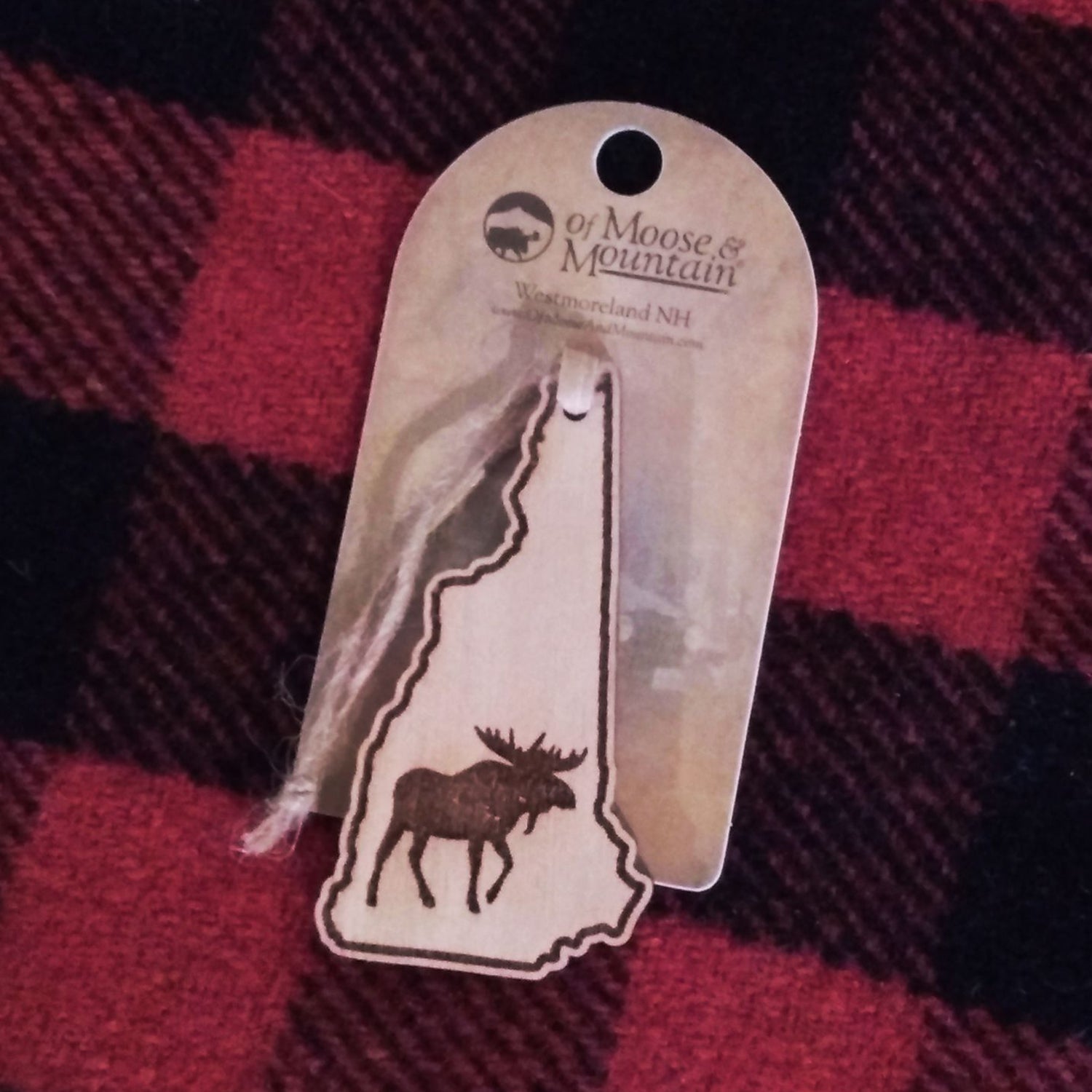 New Hampshire Moose Ornament