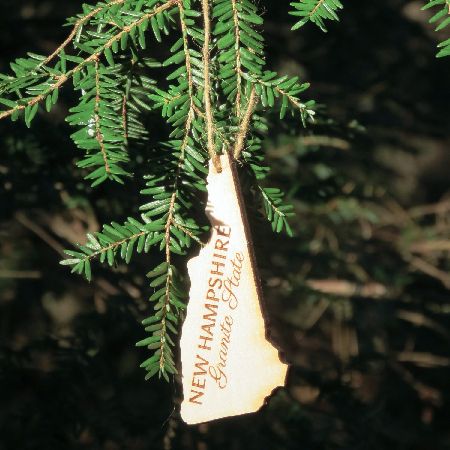 New Hampshire Outline Ornament