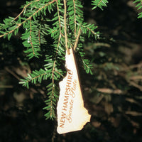 New Hampshire Outline Ornament