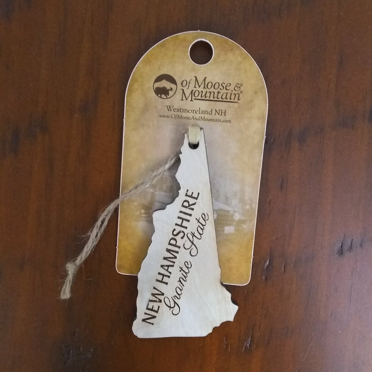 New Hampshire Outline Ornament