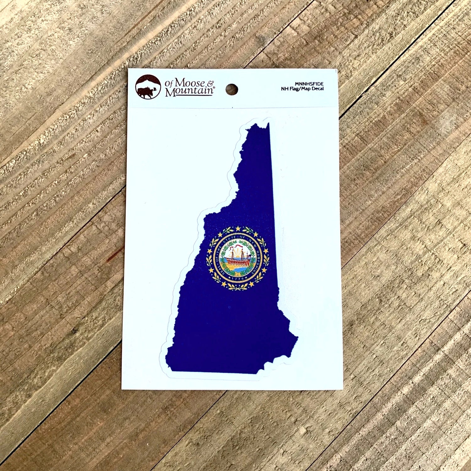 New Hampshire NH Outline Flag Sticker