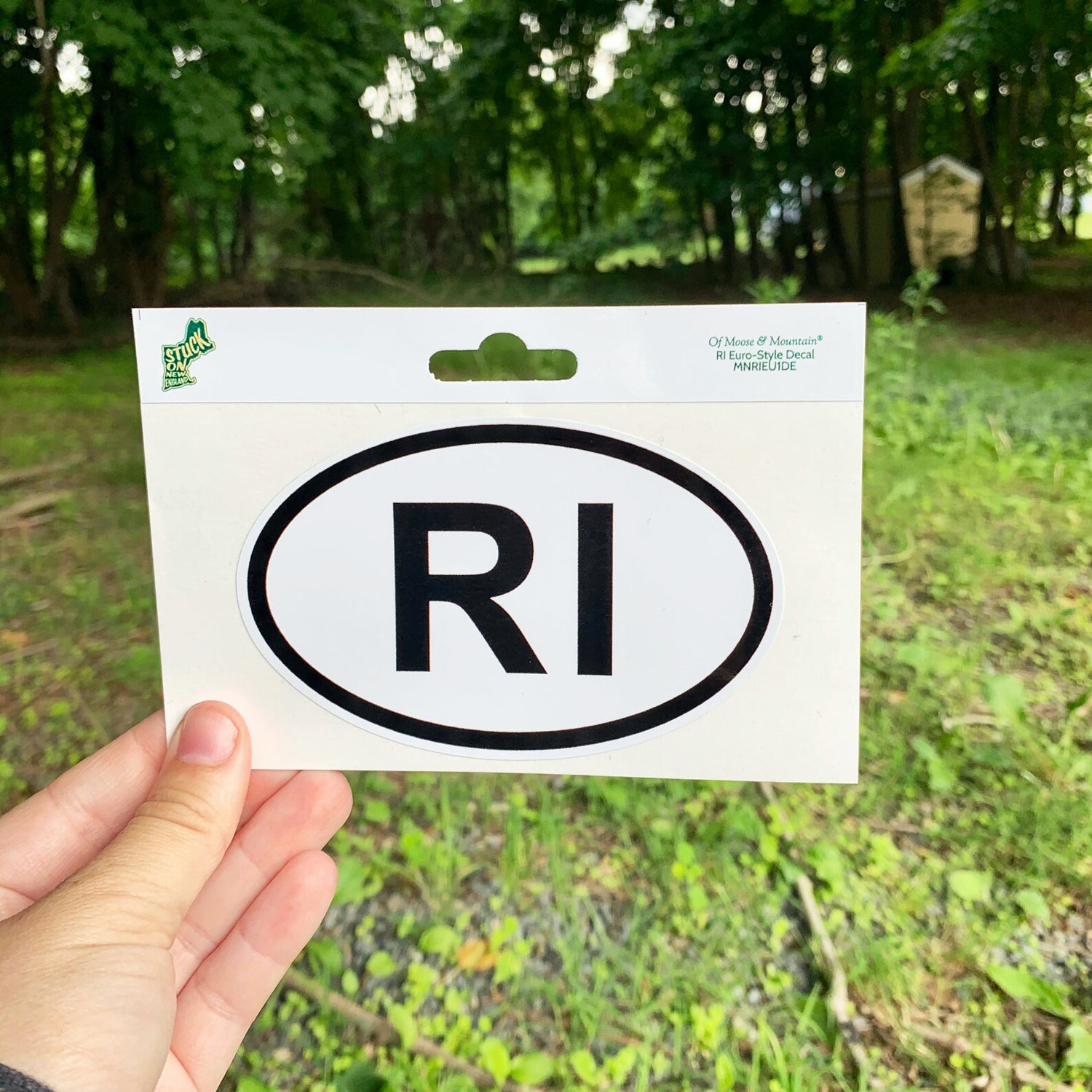 Rhode Island RI Euro Style Sticker