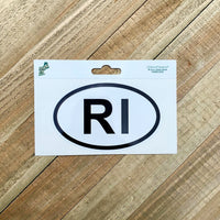 Rhode Island RI Euro Style Sticker