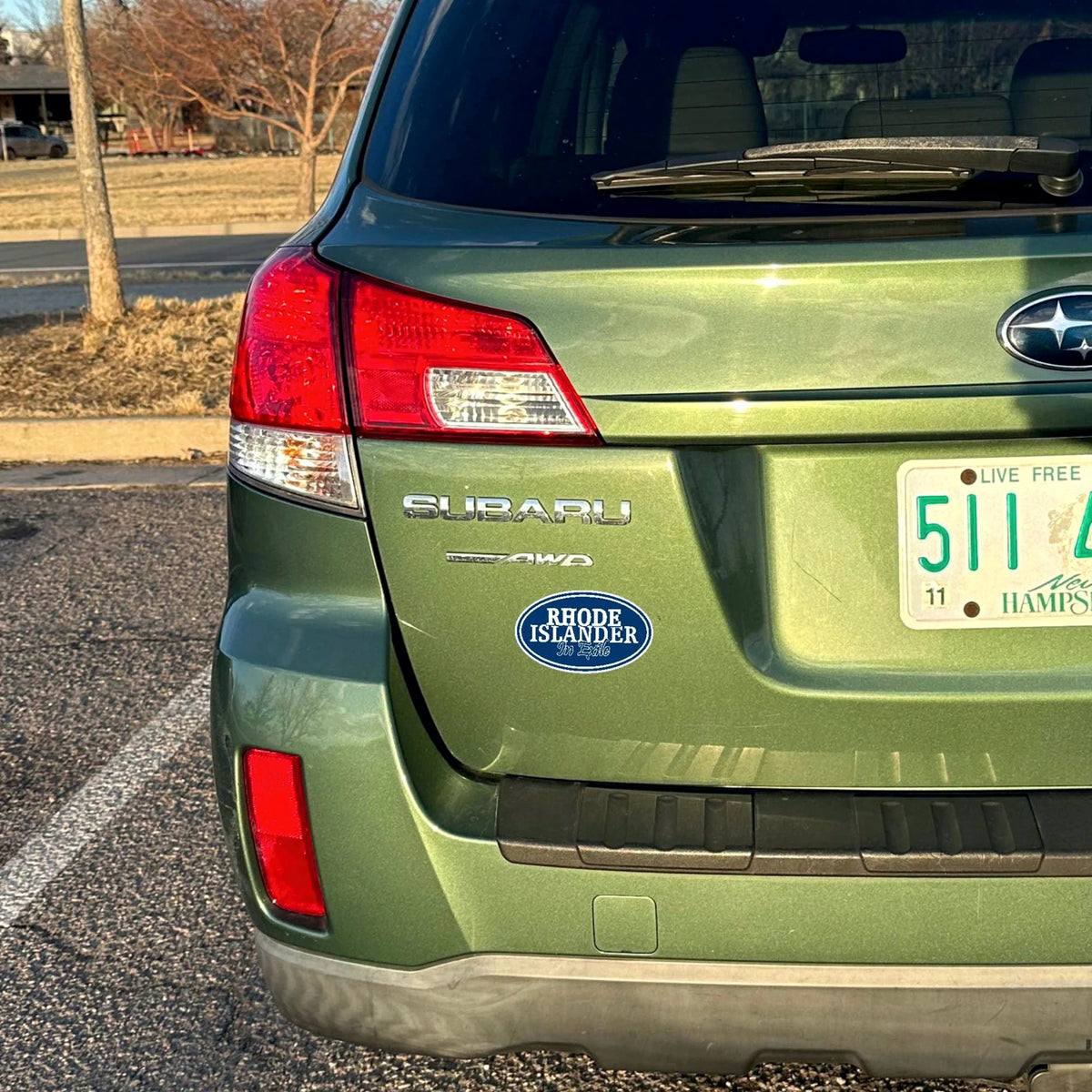 Rhode Islander in Exile Sticker