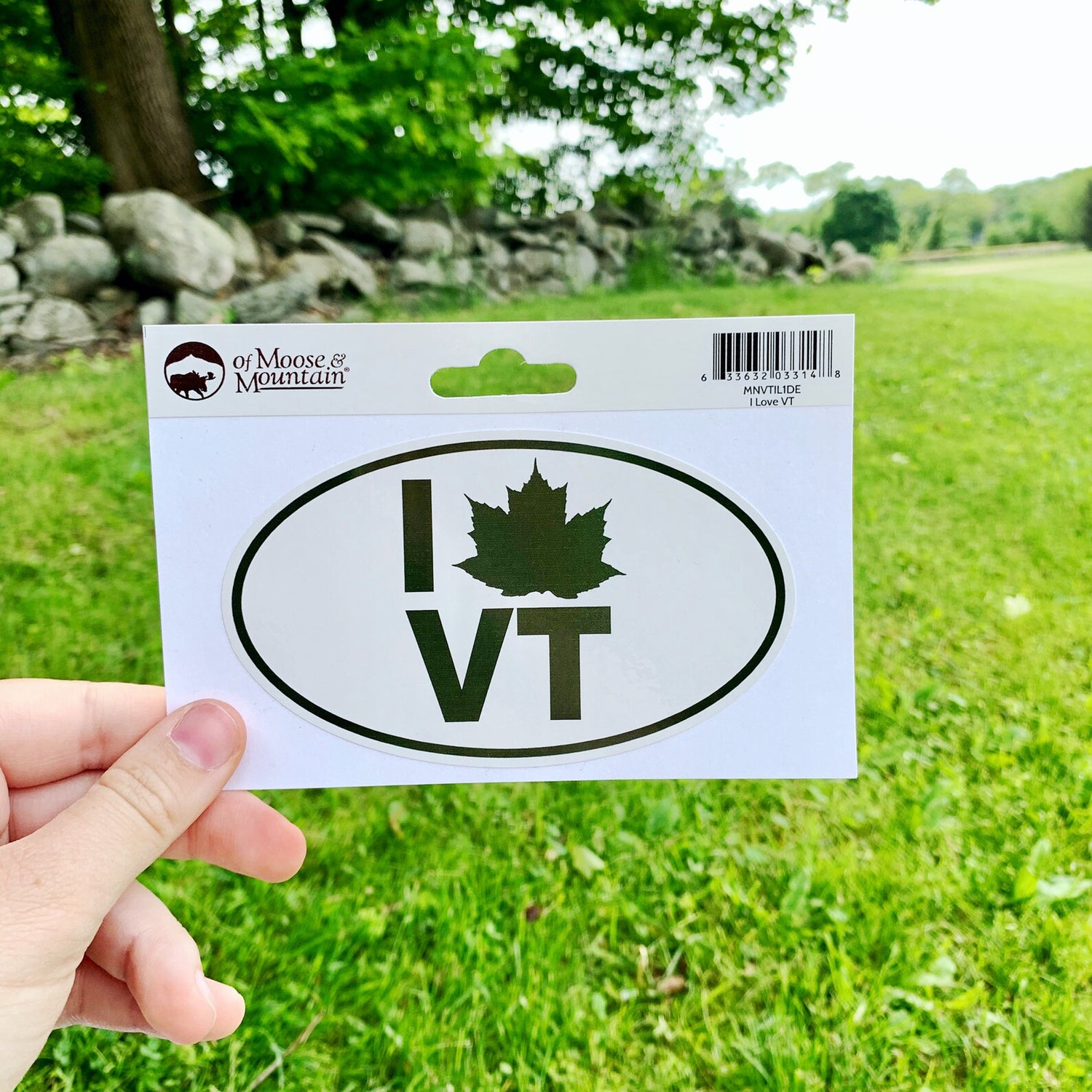 I Love VT Maple Leaf Edition Sticker