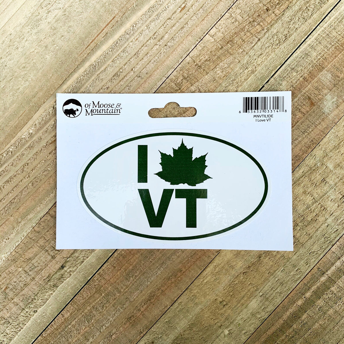 I Love VT Maple Leaf Edition Sticker