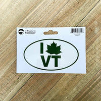 I Love VT Maple Leaf Edition Sticker