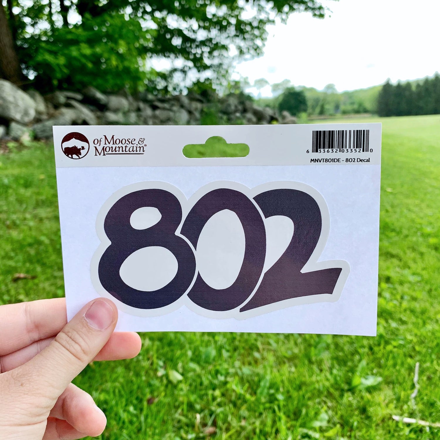 802 Vermont Area Code Sticker