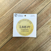 Haystack Mountain 3,445′ Sticker