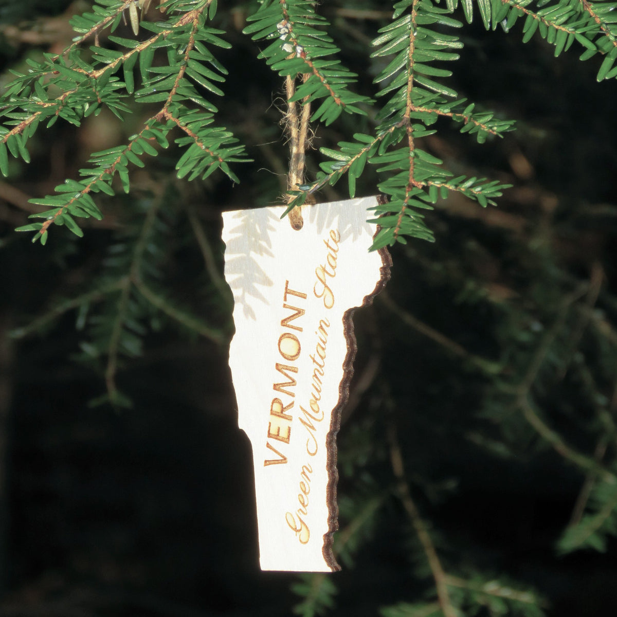 Vermont Outline Ornament