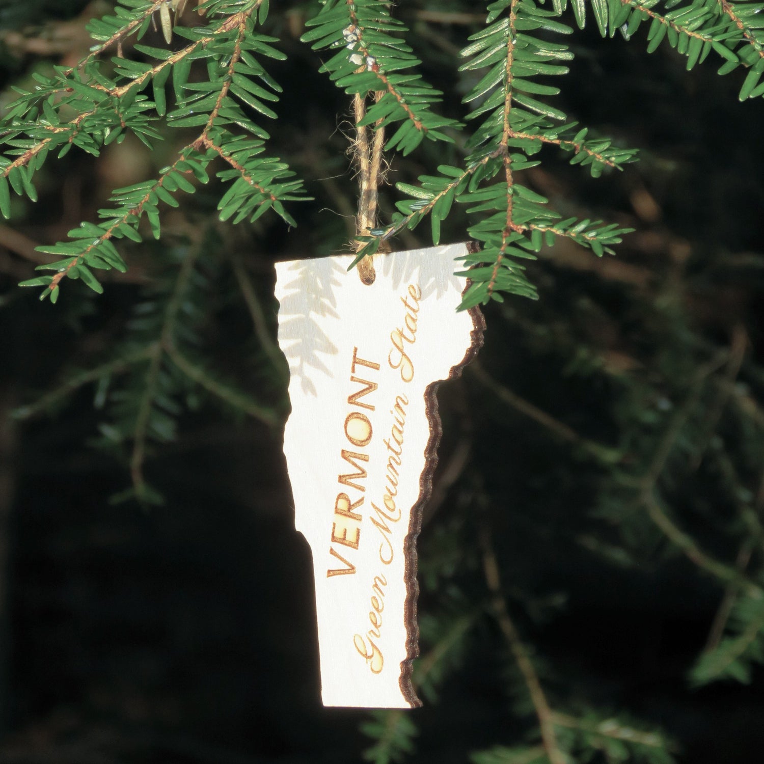 Vermont Outline Ornament