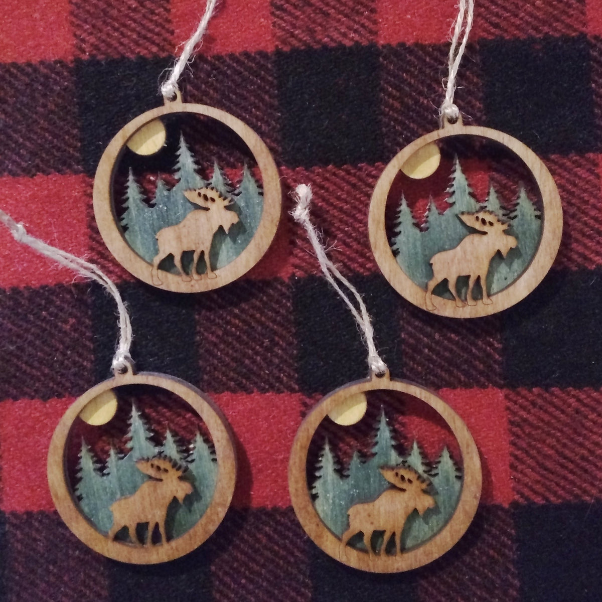 Moonlit Moose Ornament