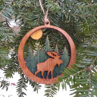 Moonlit Moose Ornament