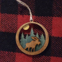 Moonlit Moose Ornament