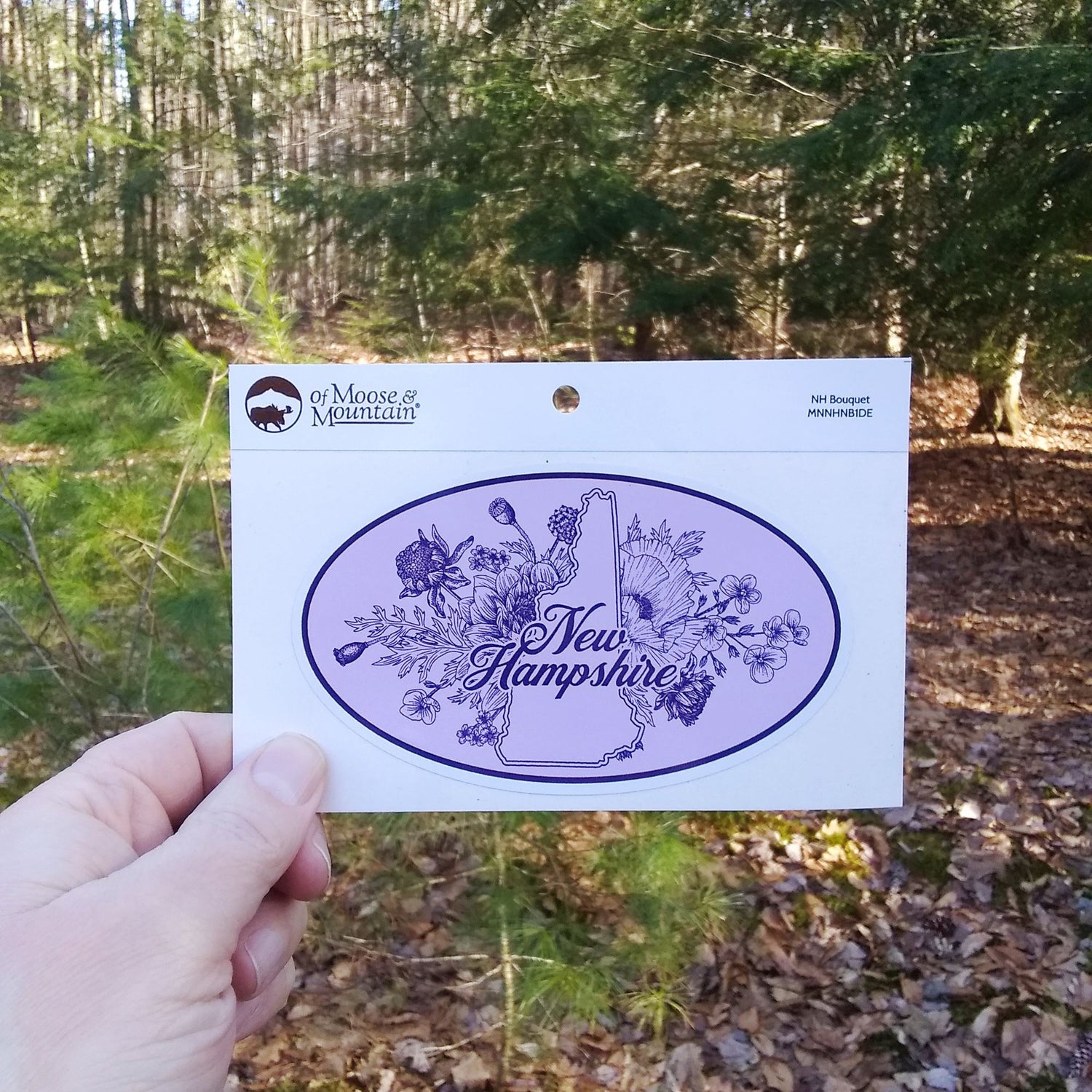 New Hampshire Bouquet Sticker