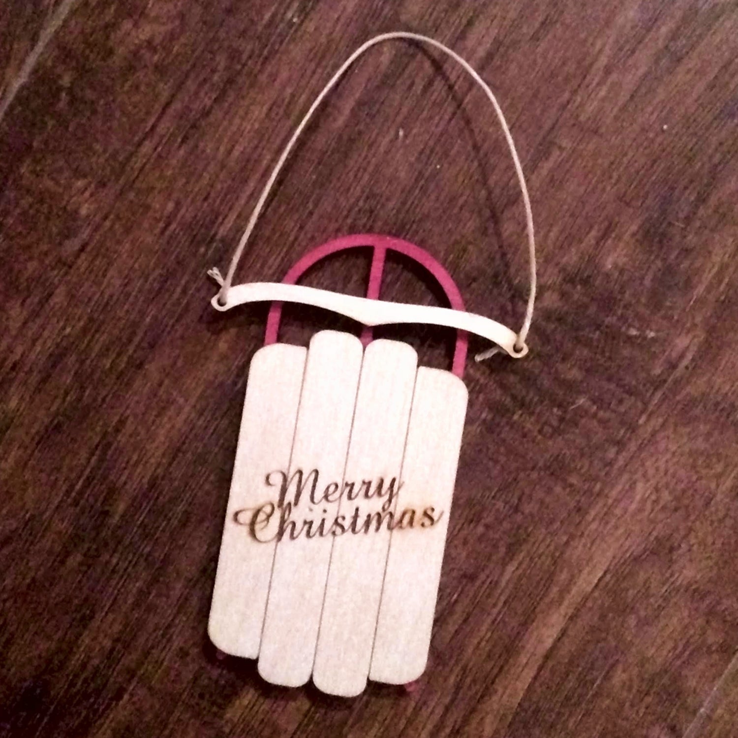 Christmas Sled Ornament