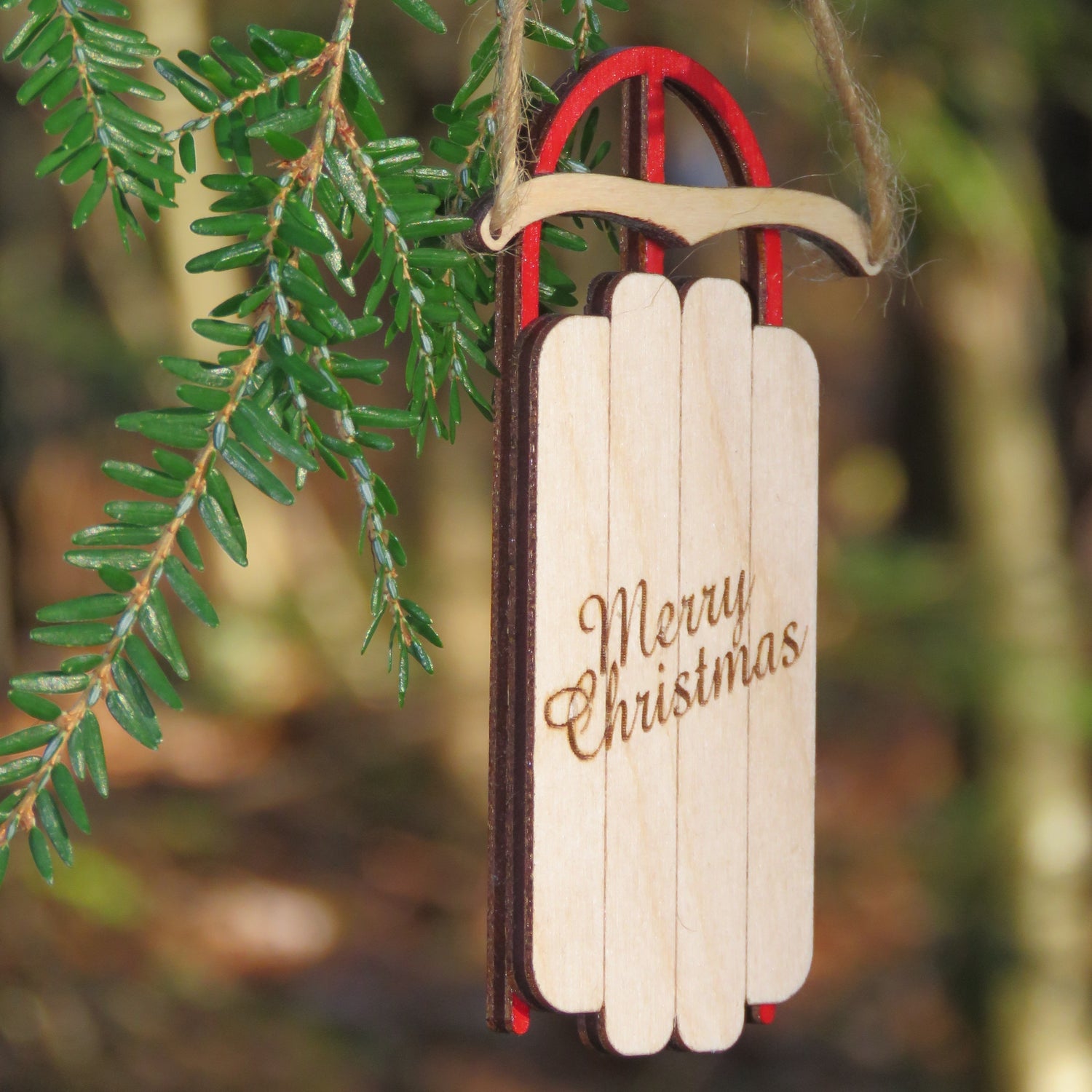Christmas Sled Ornament