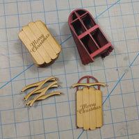 Christmas Sled Ornament