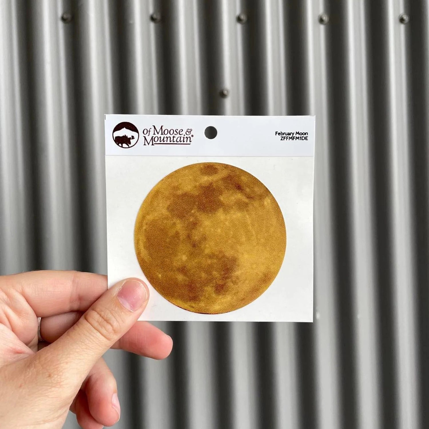 February Moon Sticker