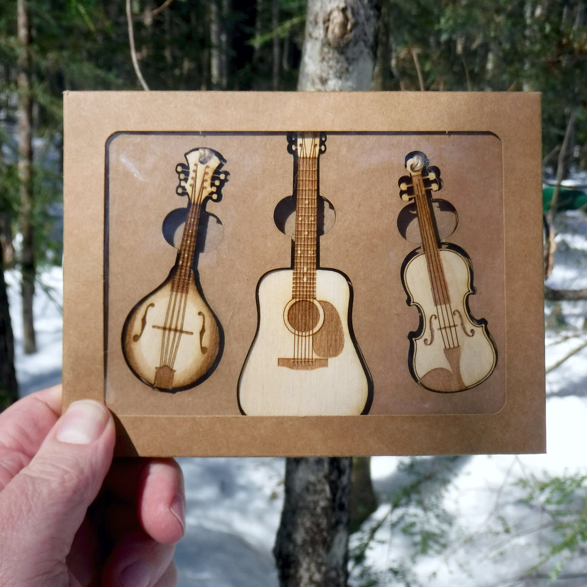 Gift Pack: Stringed Instrument Ornaments (Set of 3)