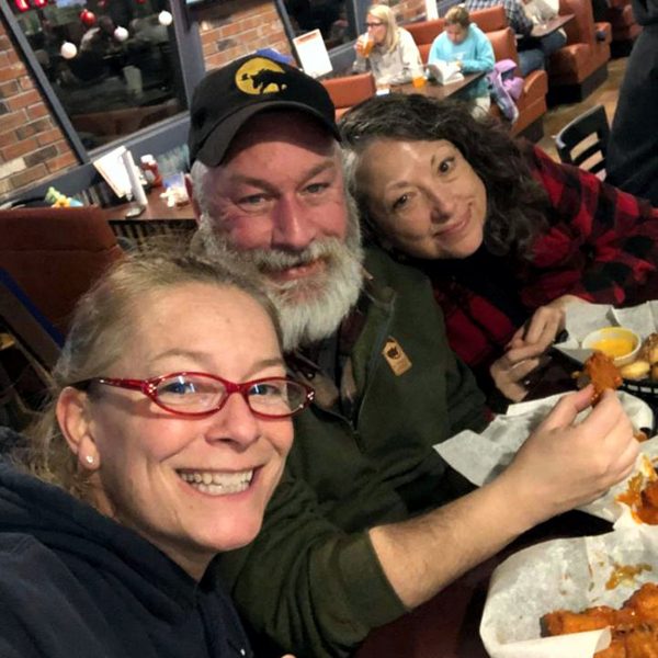 John, Sarah, & Jamie out to dinner